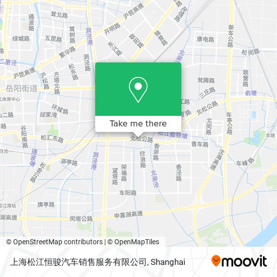 上海松江恒骏汽车销售服务有限公司 map