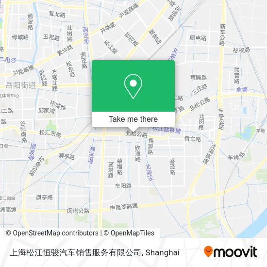 上海松江恒骏汽车销售服务有限公司 map