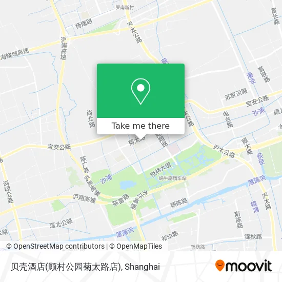 贝壳酒店(顾村公园菊太路店) map