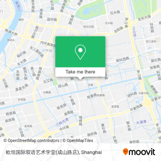 欧坦国际双语艺术学堂(成山路店) map