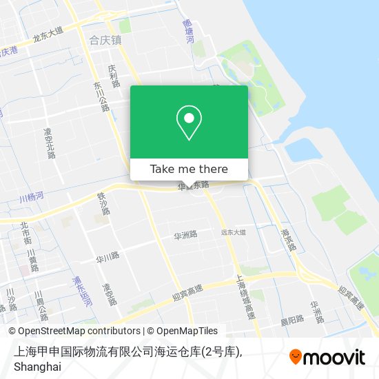 上海甲申国际物流有限公司海运仓库(2号库) map