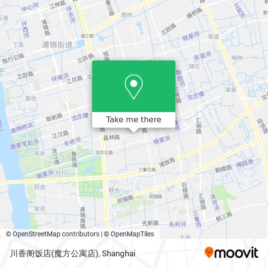 川香阁饭店(魔方公寓店) map