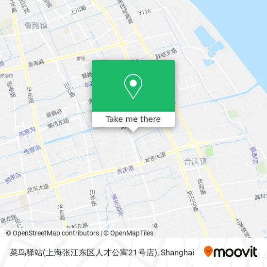 菜鸟驿站(上海张江东区人才公寓21号店) map