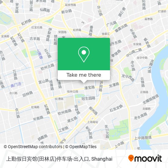 上勤假日宾馆(田林店)停车场-出入口 map