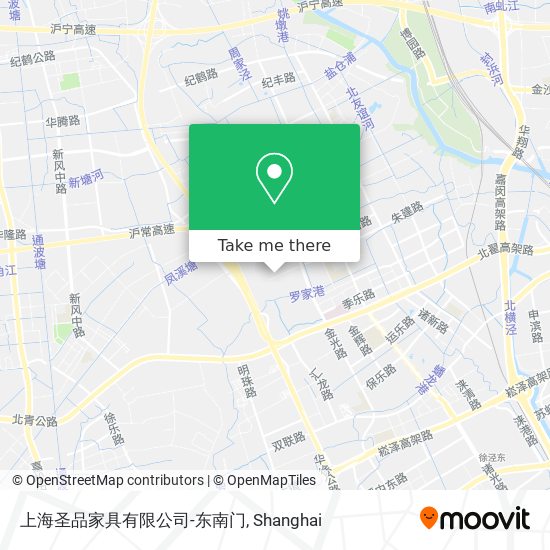 上海圣品家具有限公司-东南门 map