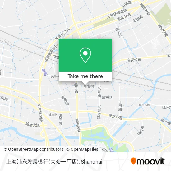 上海浦东发展银行(大众一厂店) map