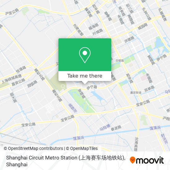 Shanghai Circuit Metro Station (上海赛车场地铁站) map