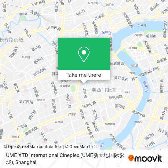 UME XTD International Cineplex (UME新天地国际影城) map
