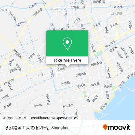 学府路金山大道(招呼站) map