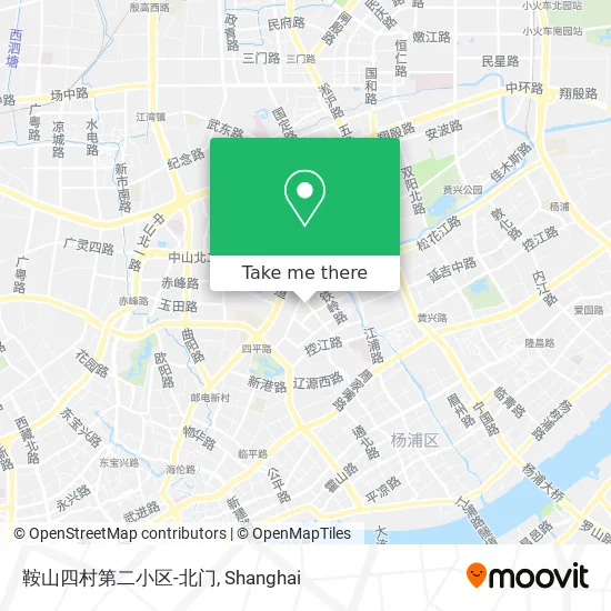 鞍山四村第二小区-北门 map