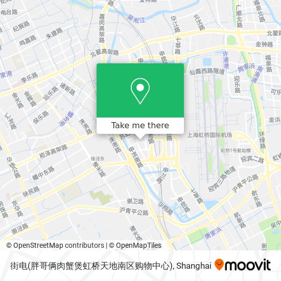 街电(胖哥俩肉蟹煲虹桥天地南区购物中心) map