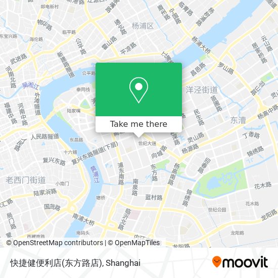 快捷健便利店(东方路店) map