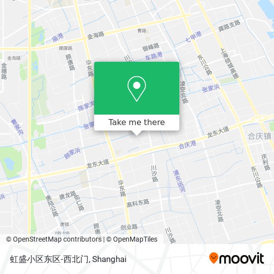 虹盛小区东区-西北门 map