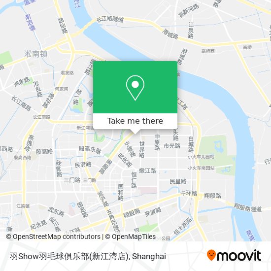 羽Show羽毛球俱乐部(新江湾店) map