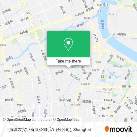 上海璞农实业有限公司(宝山分公司) map