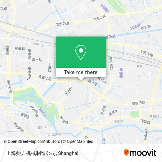 上海帅力机械制造公司 map