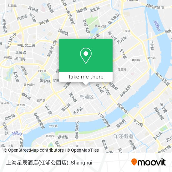 上海星辰酒店(江浦公园店) map