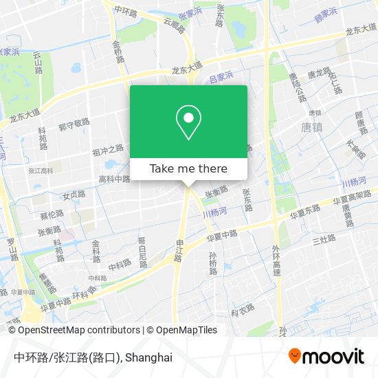 中环路/张江路(路口) map