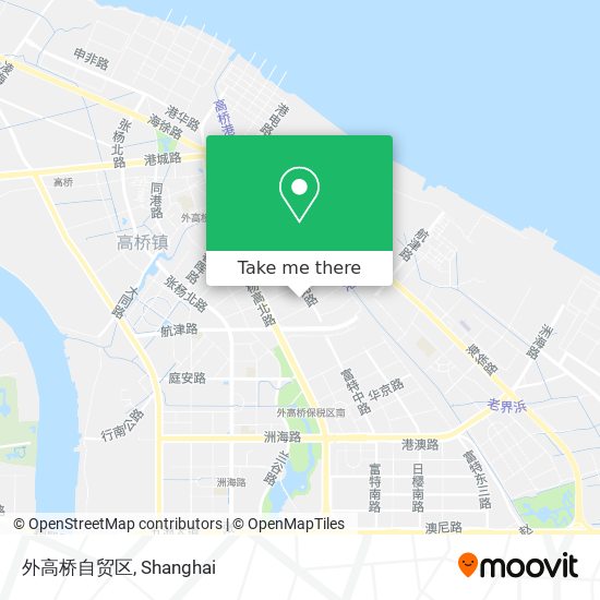 外高桥自贸区 map