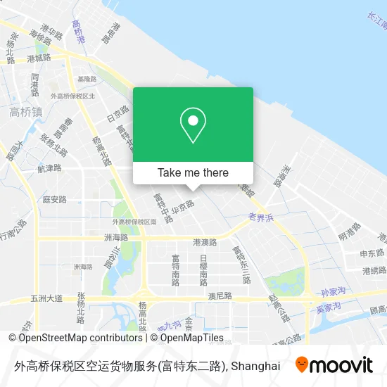 外高桥保税区空运货物服务(富特东二路) map