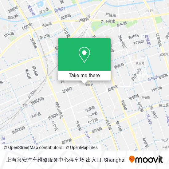 上海兴安汽车维修服务中心停车场-出入口 map