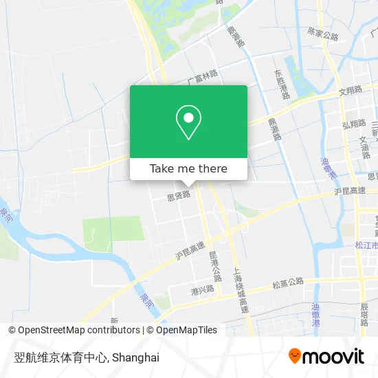 翌航维京体育中心 map