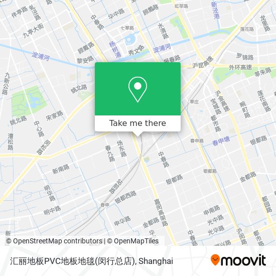 汇丽地板PVC地板地毯(闵行总店) map