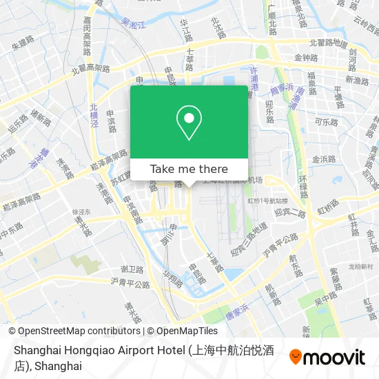 Shanghai Hongqiao Airport Hotel (上海中航泊悦酒店) map