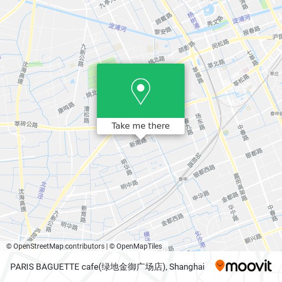 PARIS BAGUETTE cafe(绿地金御广场店) map
