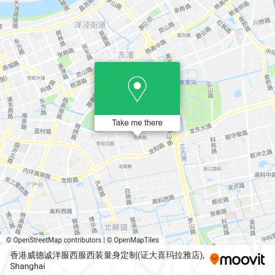 香港威德诚洋服西服西装量身定制(证大喜玛拉雅店) map