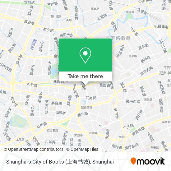 Shanghai's City of Books (上海书城) map