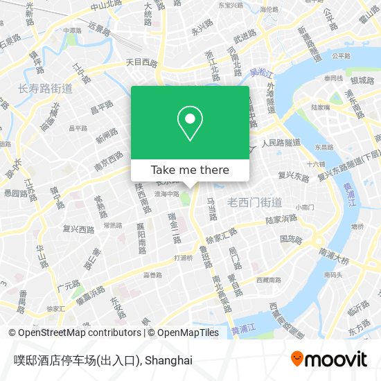 噗邸酒店停车场(出入口) map