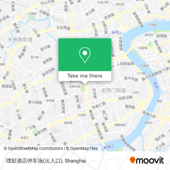 噗邸酒店停车场(出入口) map