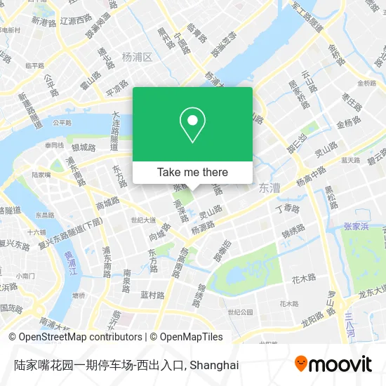 陆家嘴花园一期停车场-西出入口 map