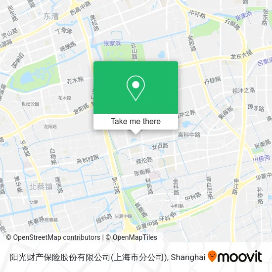 阳光财产保险股份有限公司(上海市分公司) map