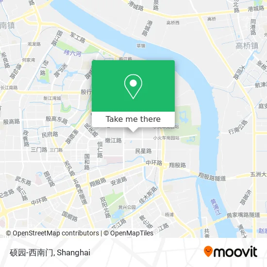 硕园-西南门 map