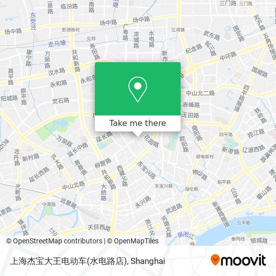 上海杰宝大王电动车(水电路店) map