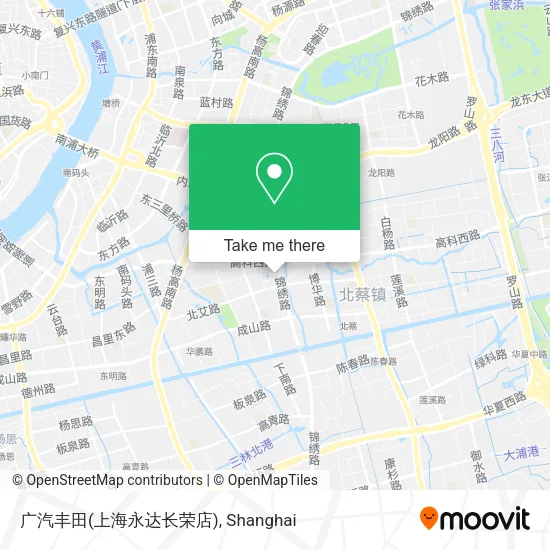 广汽丰田(上海永达长荣店) map