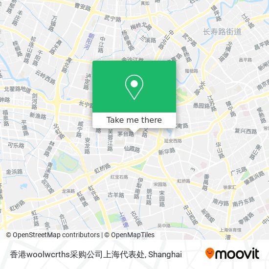 香港woolwcrths采购公司上海代表处 map