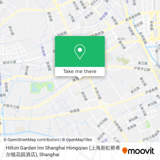 Hilton Garden Inn Shanghai Hongqiao (上海新虹桥希尔顿花园酒店) map