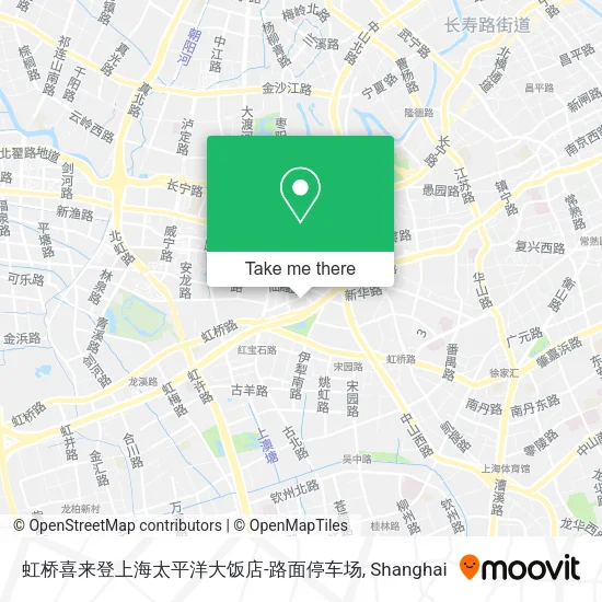 虹桥喜来登上海太平洋大饭店-路面停车场 map