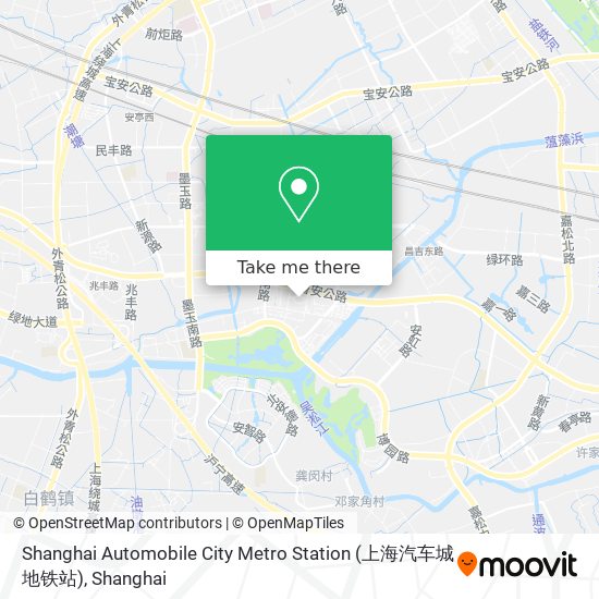 Shanghai Automobile City Metro Station (上海汽车城地铁站) map