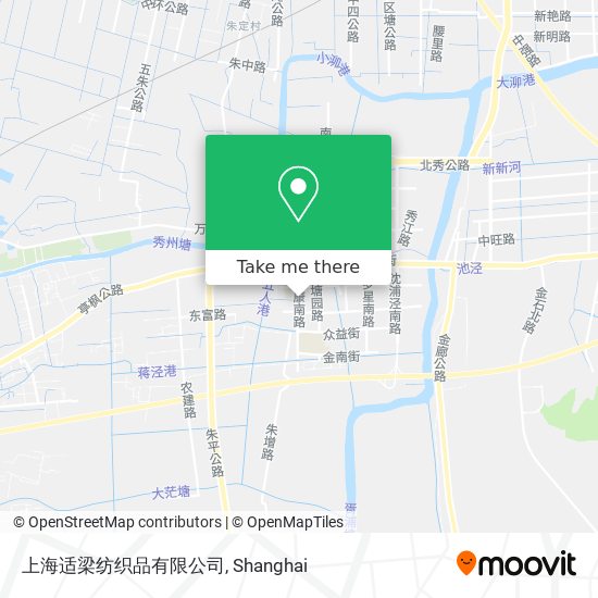 上海适梁纺织品有限公司 map