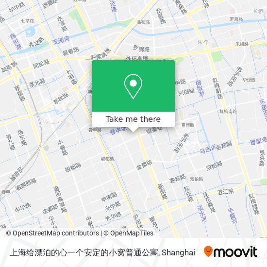上海给漂泊的心一个安定的小窝普通公寓 map