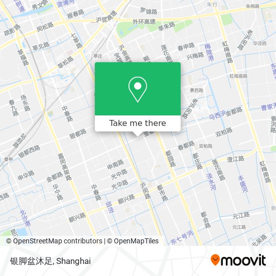 银脚盆沐足 map