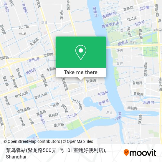 菜鸟驿站(紫龙路500弄1号101室甄好便利店) map