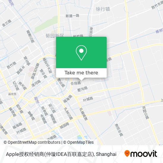 Apple授权经销商(仲璇IDEA百联嘉定店) map