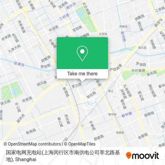 国家电网充电站(上海闵行区市南供电公司莘北路基地) map
