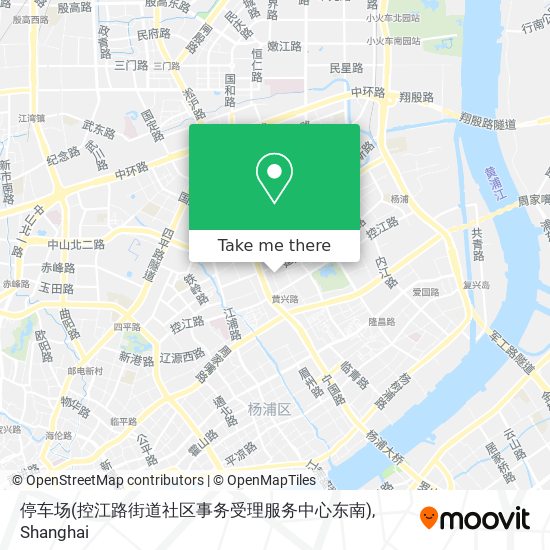 停车场(控江路街道社区事务受理服务中心东南) map