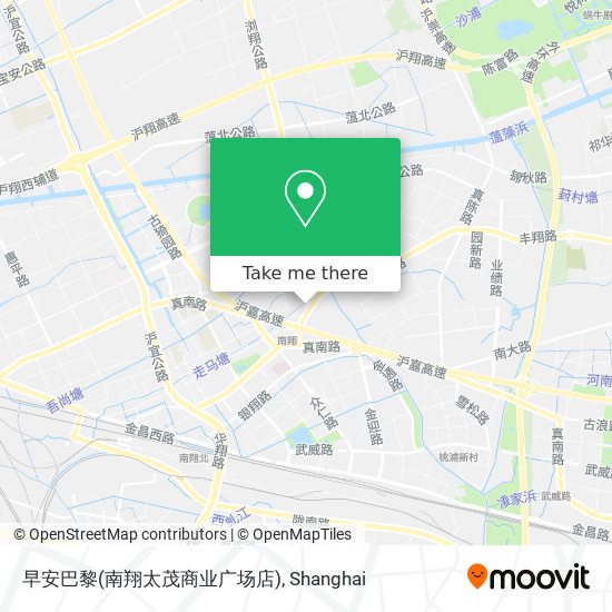 早安巴黎(南翔太茂商业广场店) map